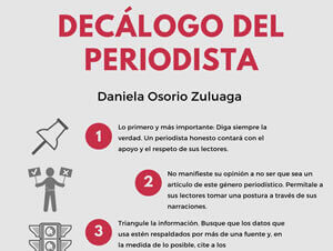 Decálogo del periodista, por Daniela Osorio
